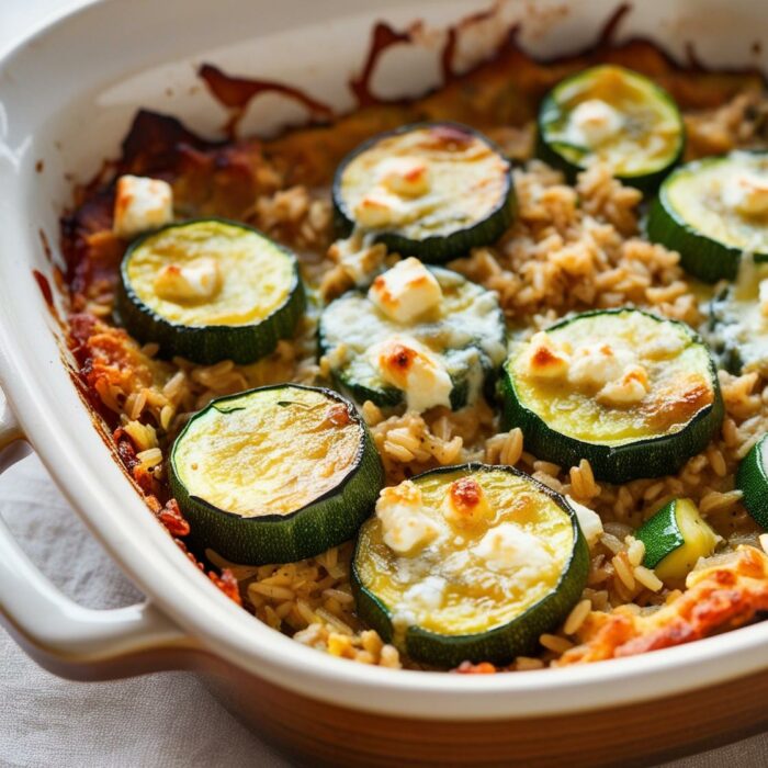 CookiClub - Gratin de courgettes, riz complet et feta