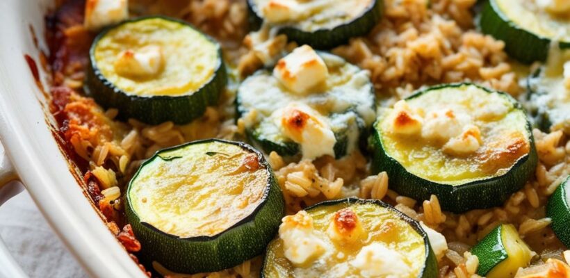 CookiClub - Gratin de courgettes, riz complet et feta