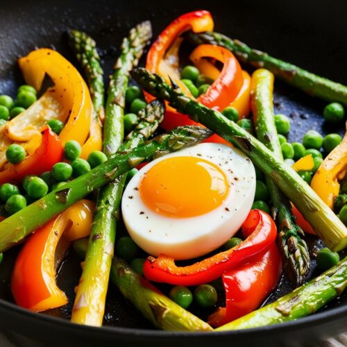 CookiClub - Poêlée de légumes printaniers et œuf mollet