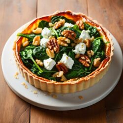 CookiClub - Tarte salée aux épinards, chèvre frais et noix