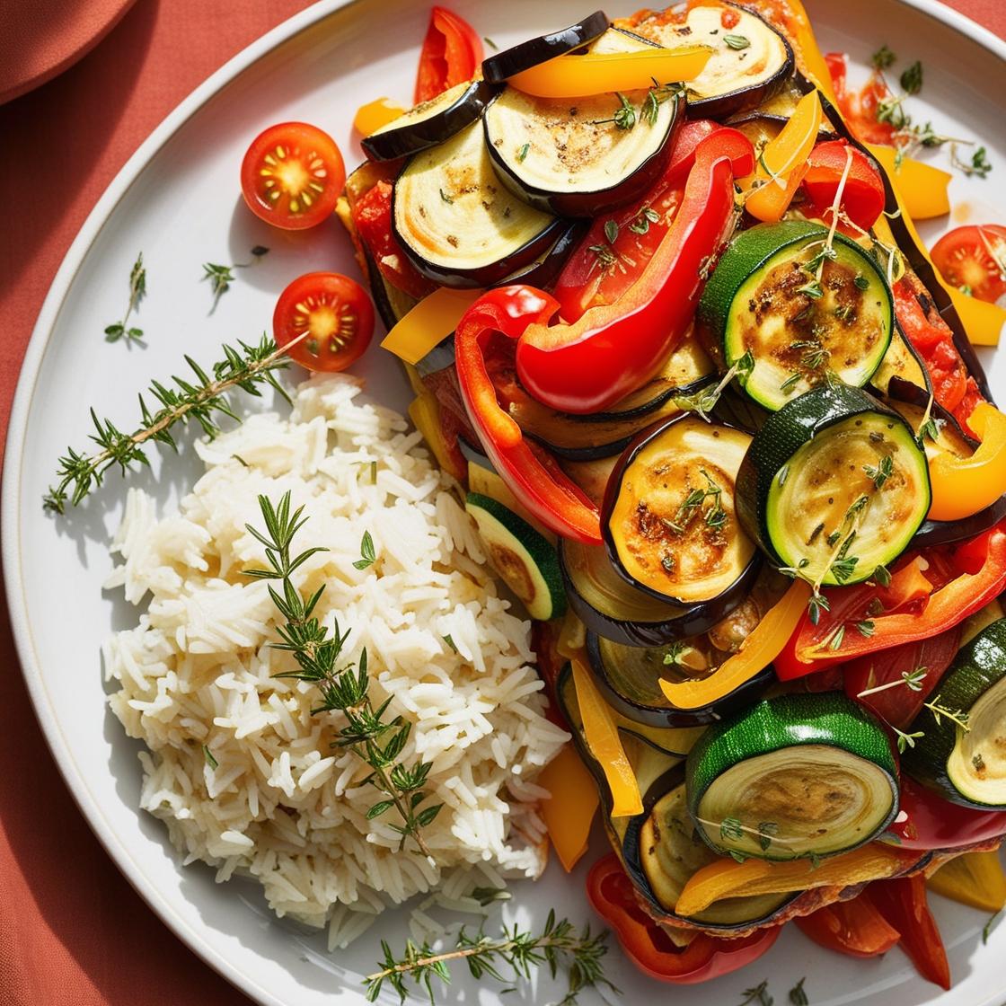 CookiClub - Tian de légumes au riz et herbes de Provence